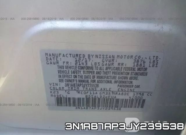 3N1AB7AP3JY239538 фото 10