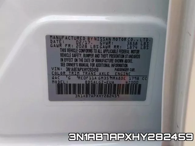 3N1AB7APXHY282459 фото 2