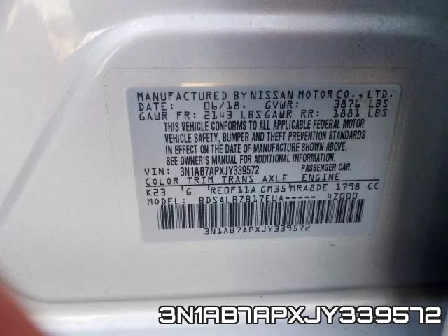 3N1AB7APXJY339572 фото 2