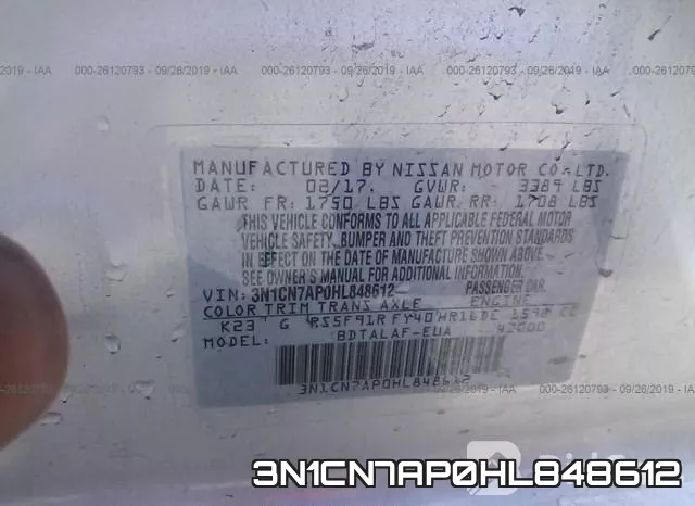 3N1CN7AP0HL848612 фото 10