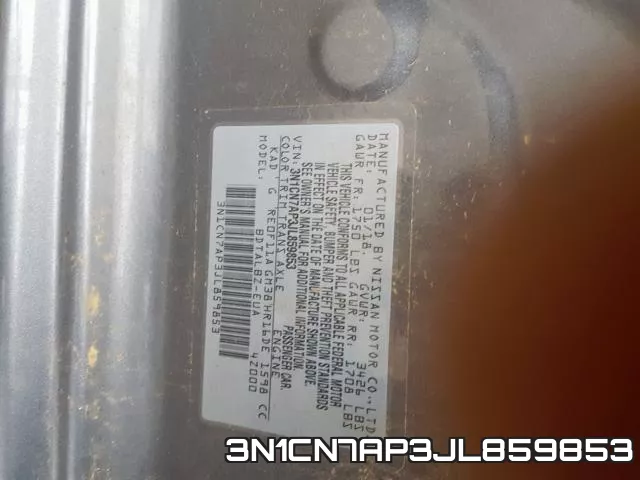 3N1CN7AP3JL859853 фото 2