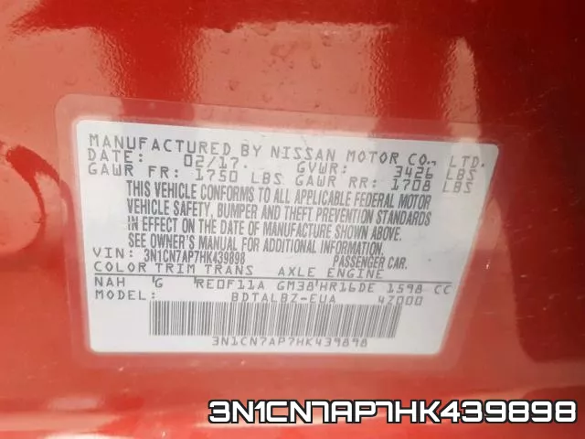 3N1CN7AP7HK439898 фото 2