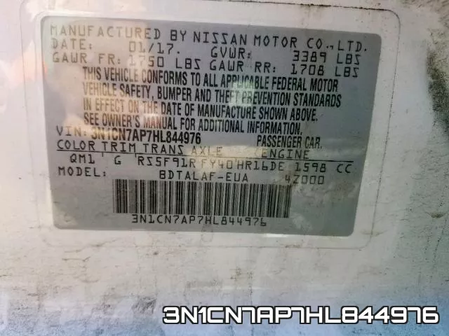 3N1CN7AP7HL844976 фото 2