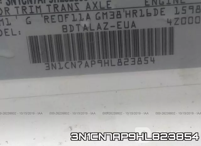 3N1CN7AP9HL823854 фото 9