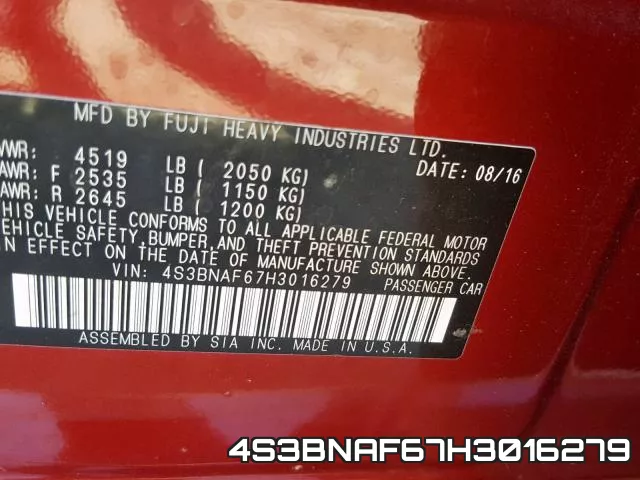 4S3BNAF67H3016279 фото 2