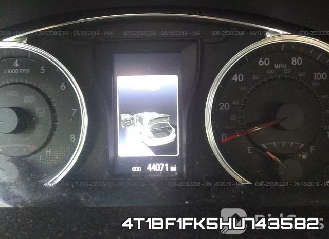 4T1BF1FK5HU743582 фото 8