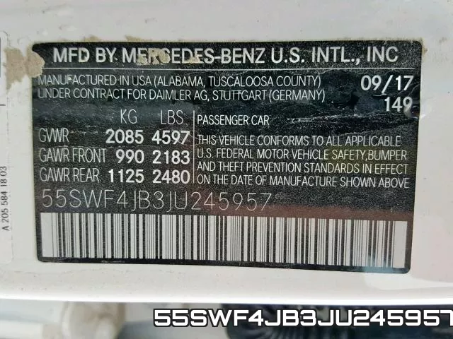 55SWF4JB3JU245957 фото 2