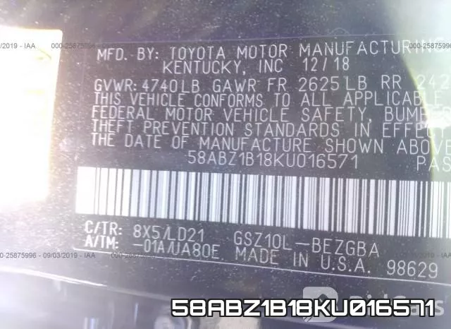 58ABZ1B18KU016571 фото 10