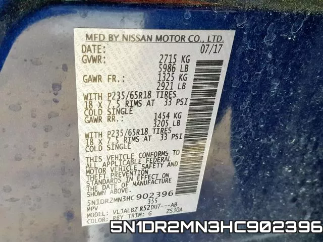 5N1DR2MN3HC902396 фото 2