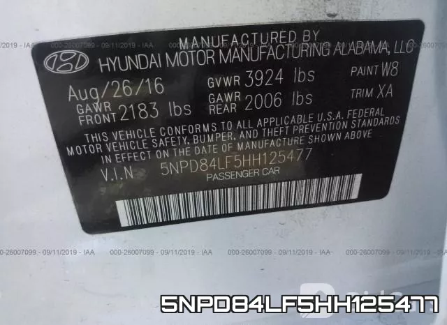5NPD84LF5HH125477 фото 10