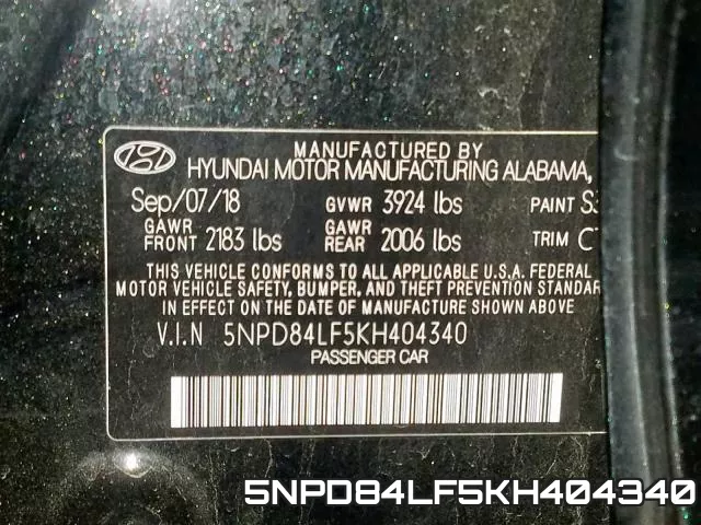 5NPD84LF5KH404340 фото 2