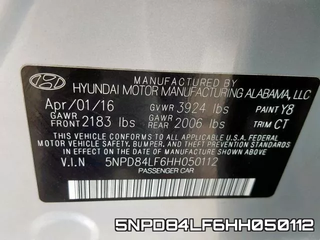 5NPD84LF6HH050112 фото 2