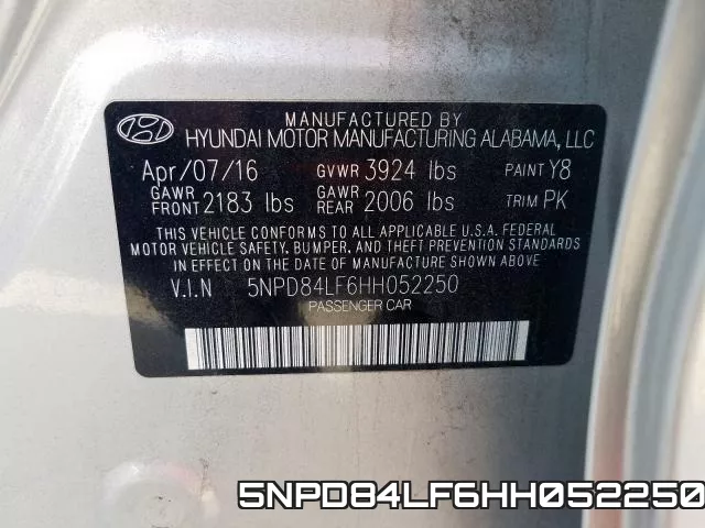 5NPD84LF6HH052250 фото 2