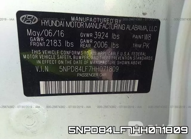 5NPD84LF7HH071809 фото 10