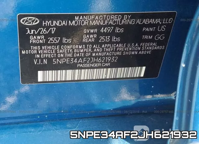 5NPE34AF2JH621932 фото 10