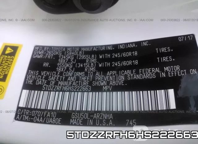 5TDZZRFH6HS222663 фото 10