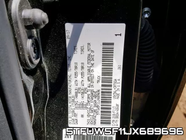 5TFUW5F11JX689696 фото 2