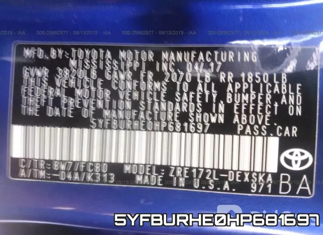 5YFBURHE0HP681697 фото 10