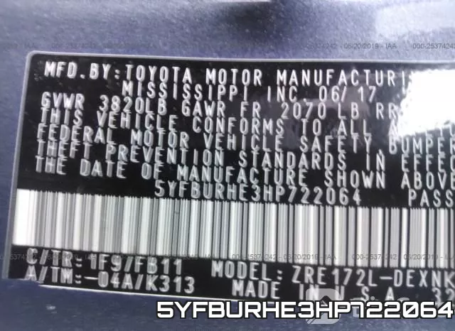 5YFBURHE3HP722064 фото 10