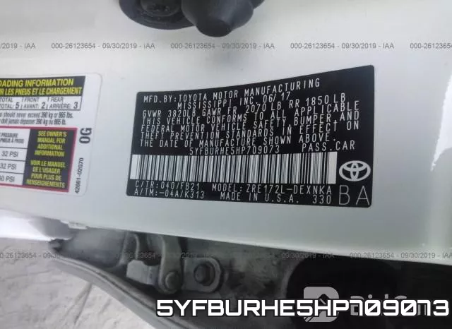 5YFBURHE5HP709073 фото 10