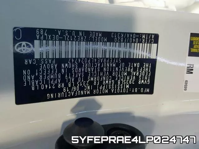 5YFEPRAE4LP024747 фото 2