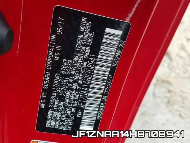 JF1ZNAA14H8708941 фото 2