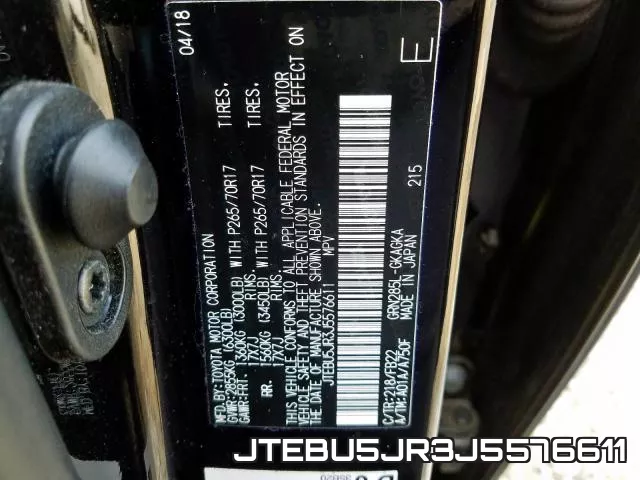 JTEBU5JR3J5576611 фото 2