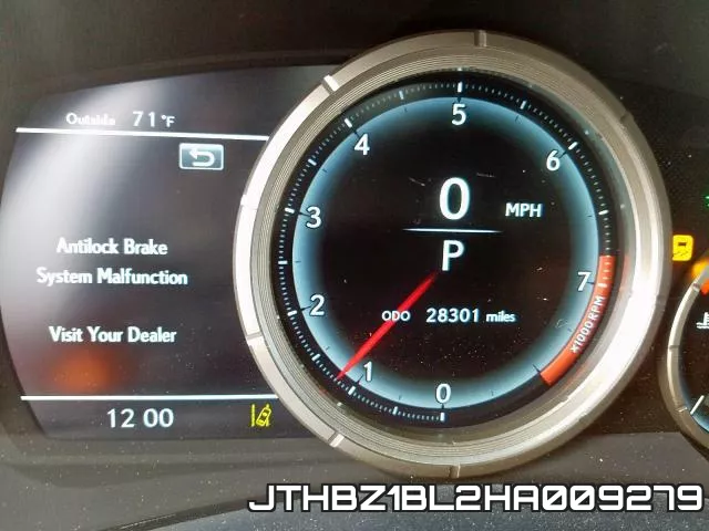JTHBZ1BL2HA009279 фото 9