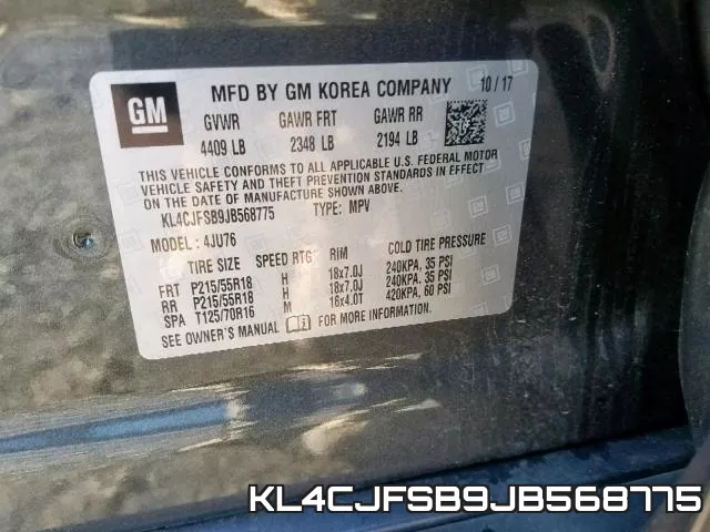 KL4CJFSB9JB568775 фото 2