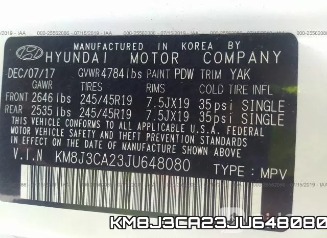 KM8J3CA23JU648080 фото 10