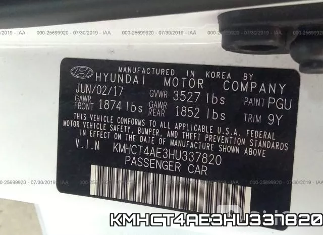 KMHCT4AE3HU337820 фото 10