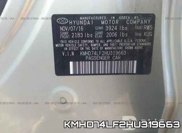 KMHD74LF2HU319663 фото 10