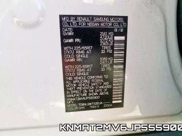 KNMAT2MV6JP555900 фото 2