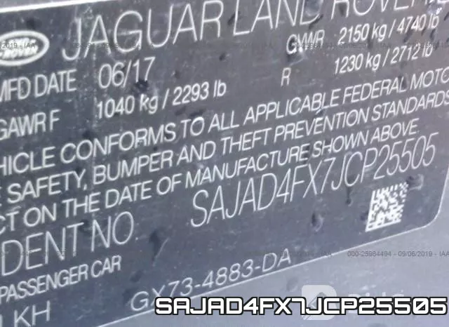 SAJAD4FX7JCP25505 фото 10