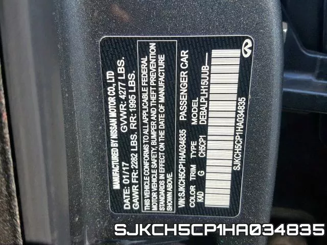 SJKCH5CP1HA034835 фото 2