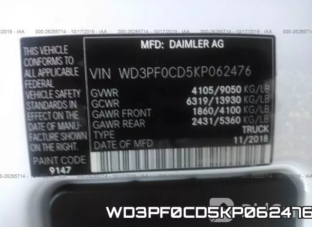 WD3PF0CD5KP062476 фото 10