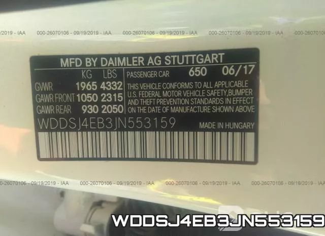 WDDSJ4EB3JN553159 фото 10