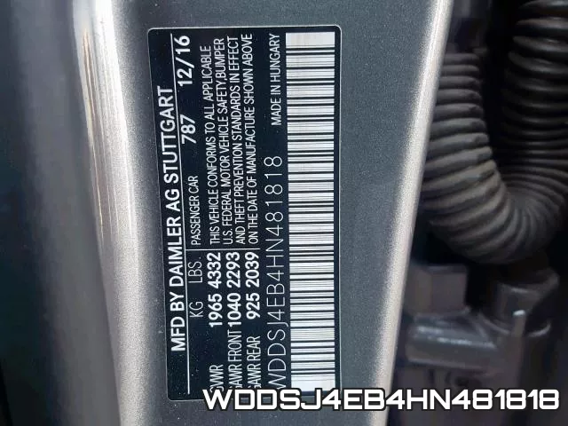 WDDSJ4EB4HN481818 фото 2