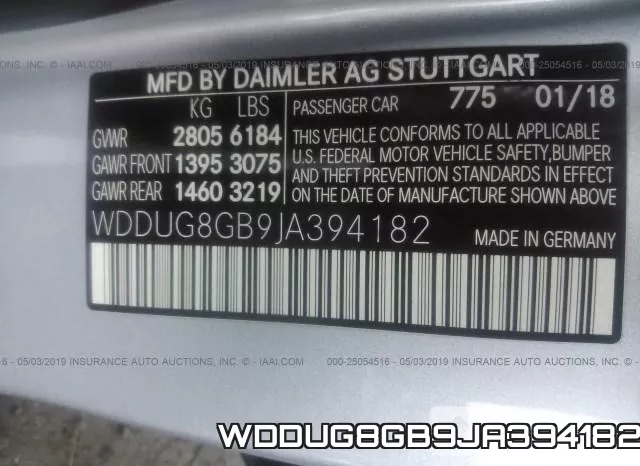 WDDUG8GB9JA394182 фото 9