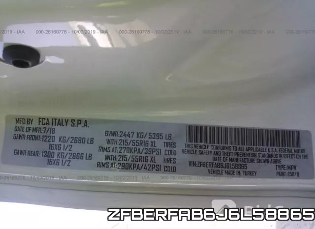 ZFBERFAB6J6L58865 фото 9