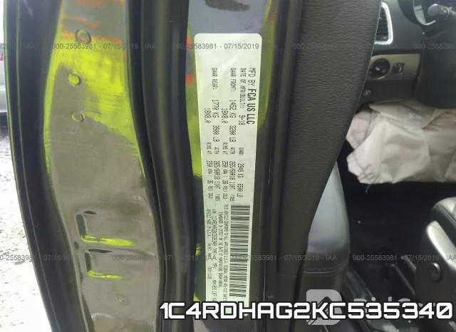 1C4RDHAG2KC535340 фото 10