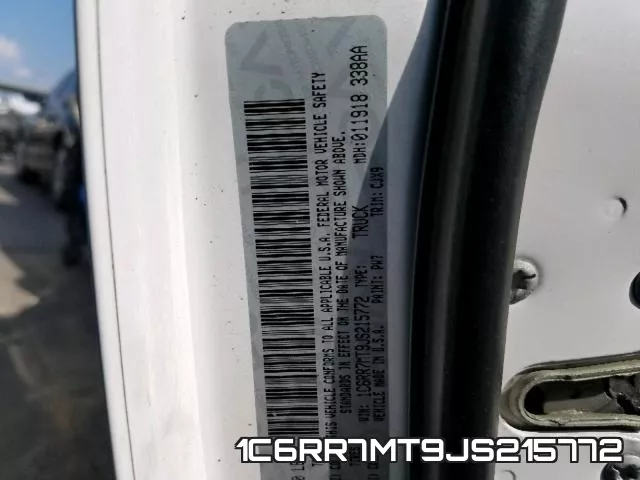 1C6RR7MT9JS215772 фото 2