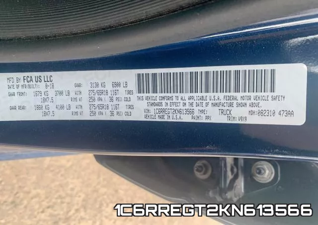 1C6RREGT2KN613566 фото 2