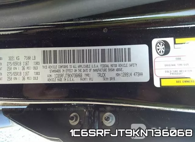 1C6SRFJT9KN736068 фото 10
