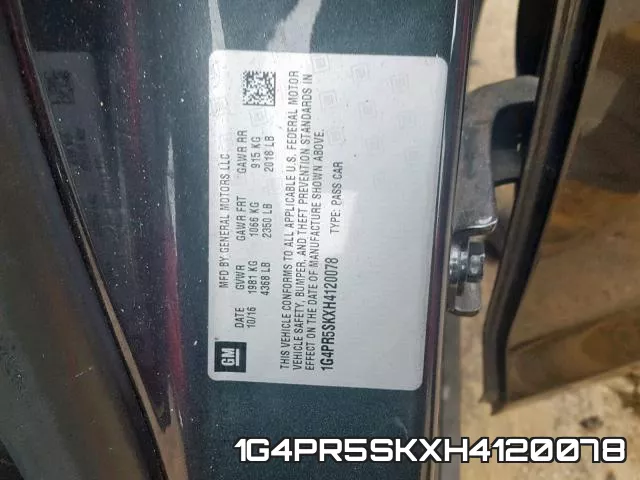 1G4PR5SKXH4120078 фото 2