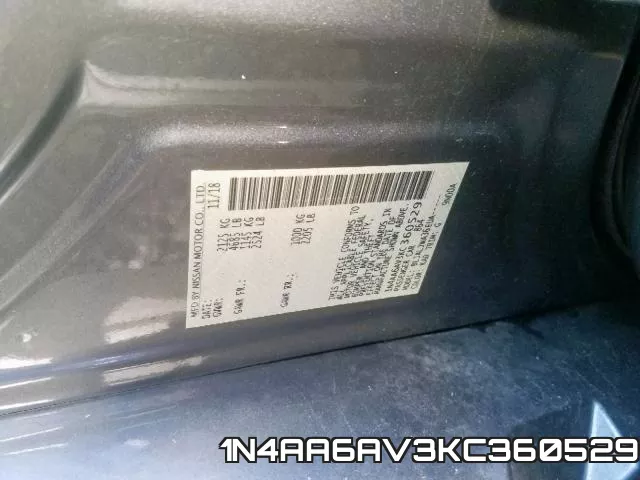 1N4AA6AV3KC360529 фото 2