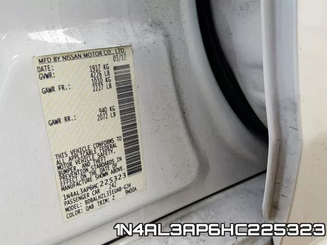 1N4AL3AP6HC225323 фото 2