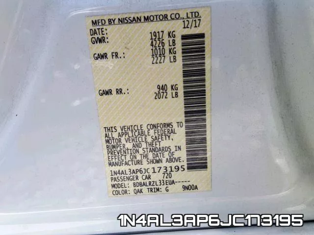 1N4AL3AP6JC173195 фото 2