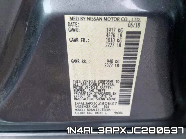 1N4AL3APXJC280637 фото 2