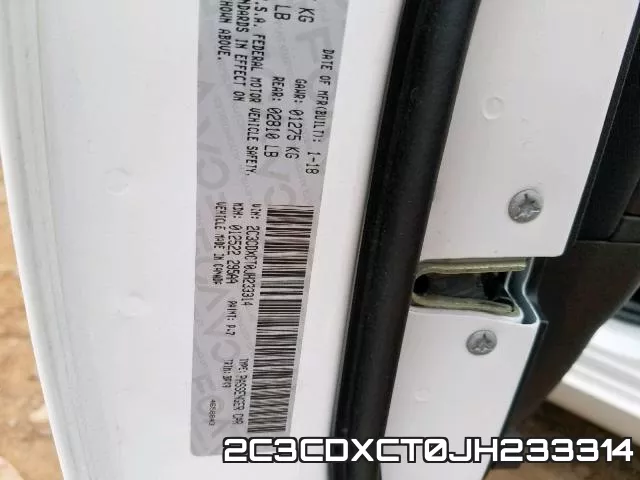 2C3CDXCT0JH233314 фото 2